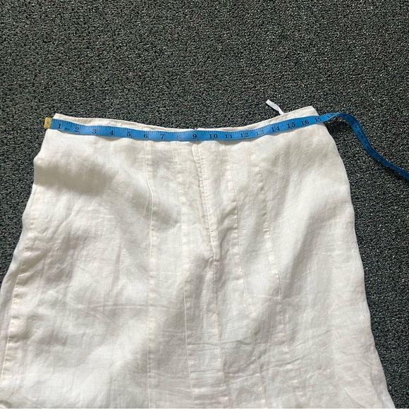 SIXTH SENSE 100% Linen White Mermaid A-Line Lightweight Modest Maxi Skirt Sz XL - Picture 15 of 15
